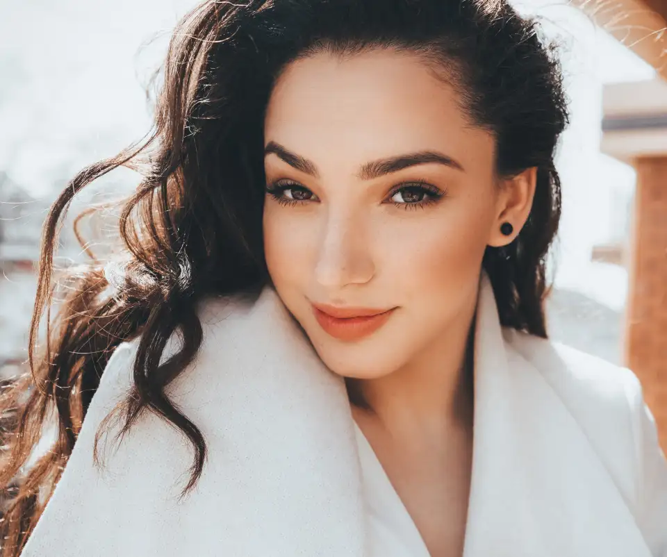 non laser facial rejuvenation model wearing white robe in raleigh nc